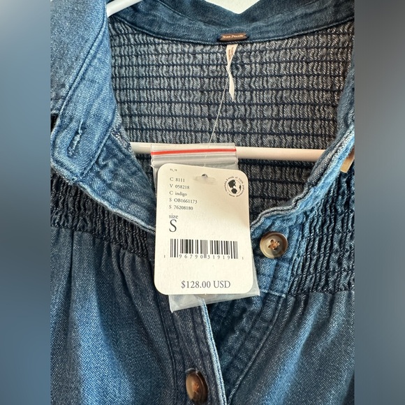 Free People Vanessa Denim Tunic NWT - Picture 5 of 6